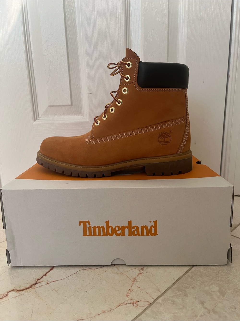 Men’s Timberland Premium 6-Inch Boots Wheat Size 10 - Picture 1 of 8